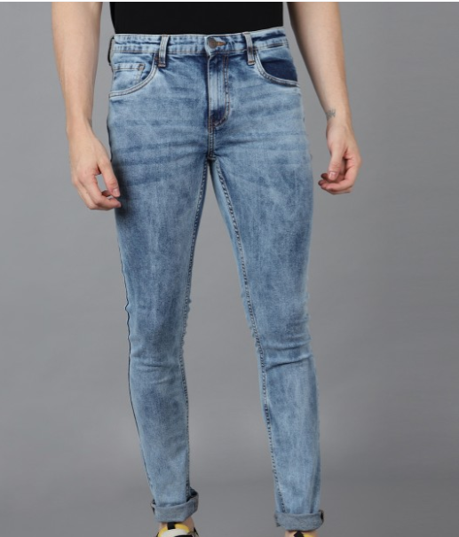 Men's blue skinny fit jeans